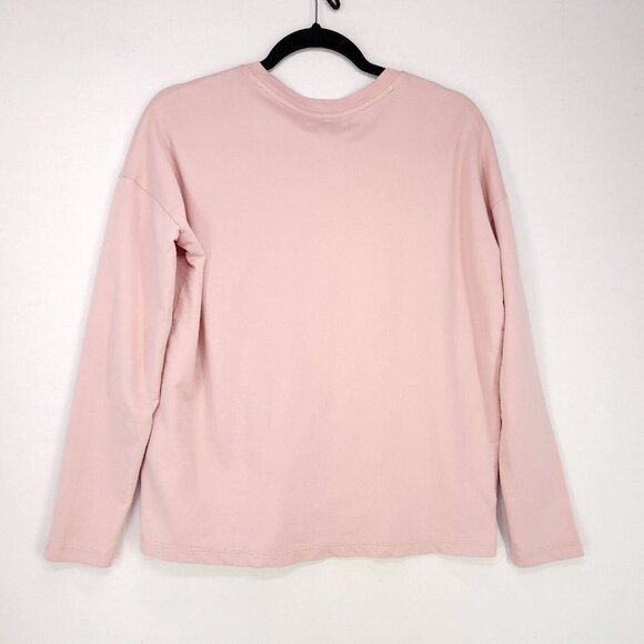 Madewell Pullover Sweatshirt Women's XS Pale Pink Long Sleeve Lightweight - Picture 2 of 9